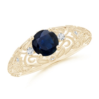 Round A Blue Sapphire