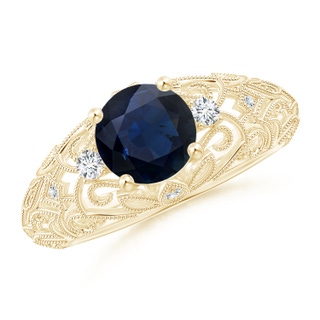 Round A Blue Sapphire