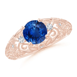 Round AAA Blue Sapphire