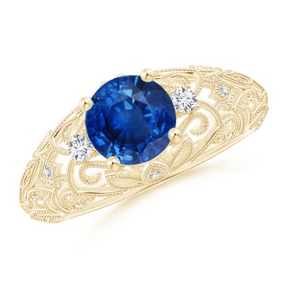 Round AAA Blue Sapphire