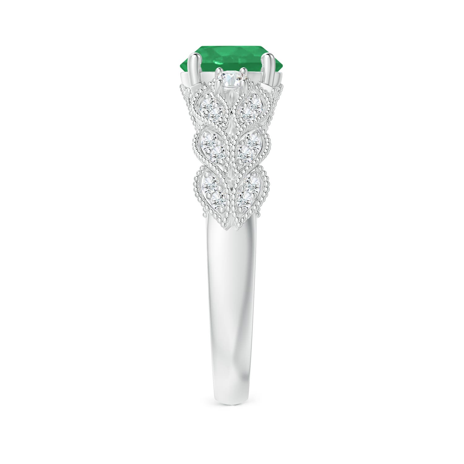 A - Emerald / 1.47 CT / 14 KT White Gold