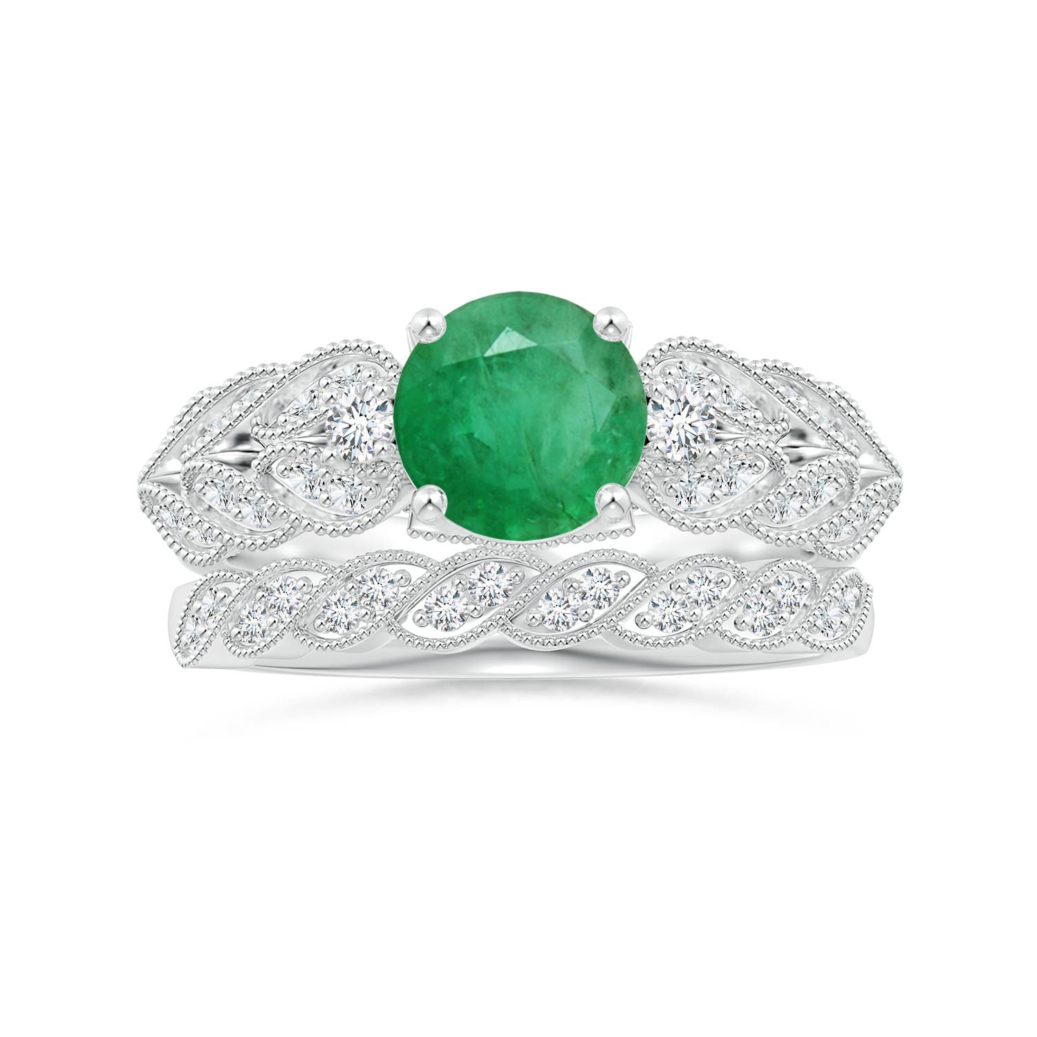 A - Emerald / 1.47 CT / 14 KT White Gold