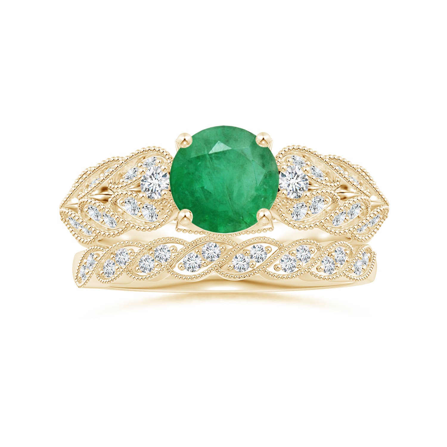 A - Emerald / 1.47 CT / 14 KT Yellow Gold