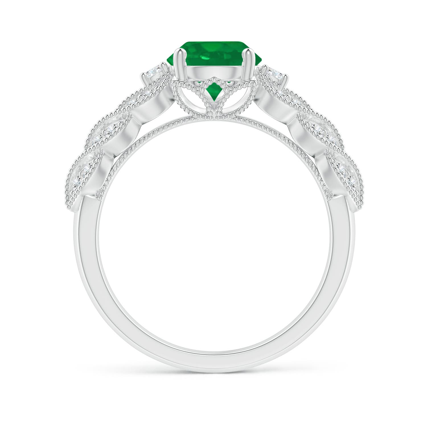 AA - Emerald / 1.47 CT / 14 KT White Gold