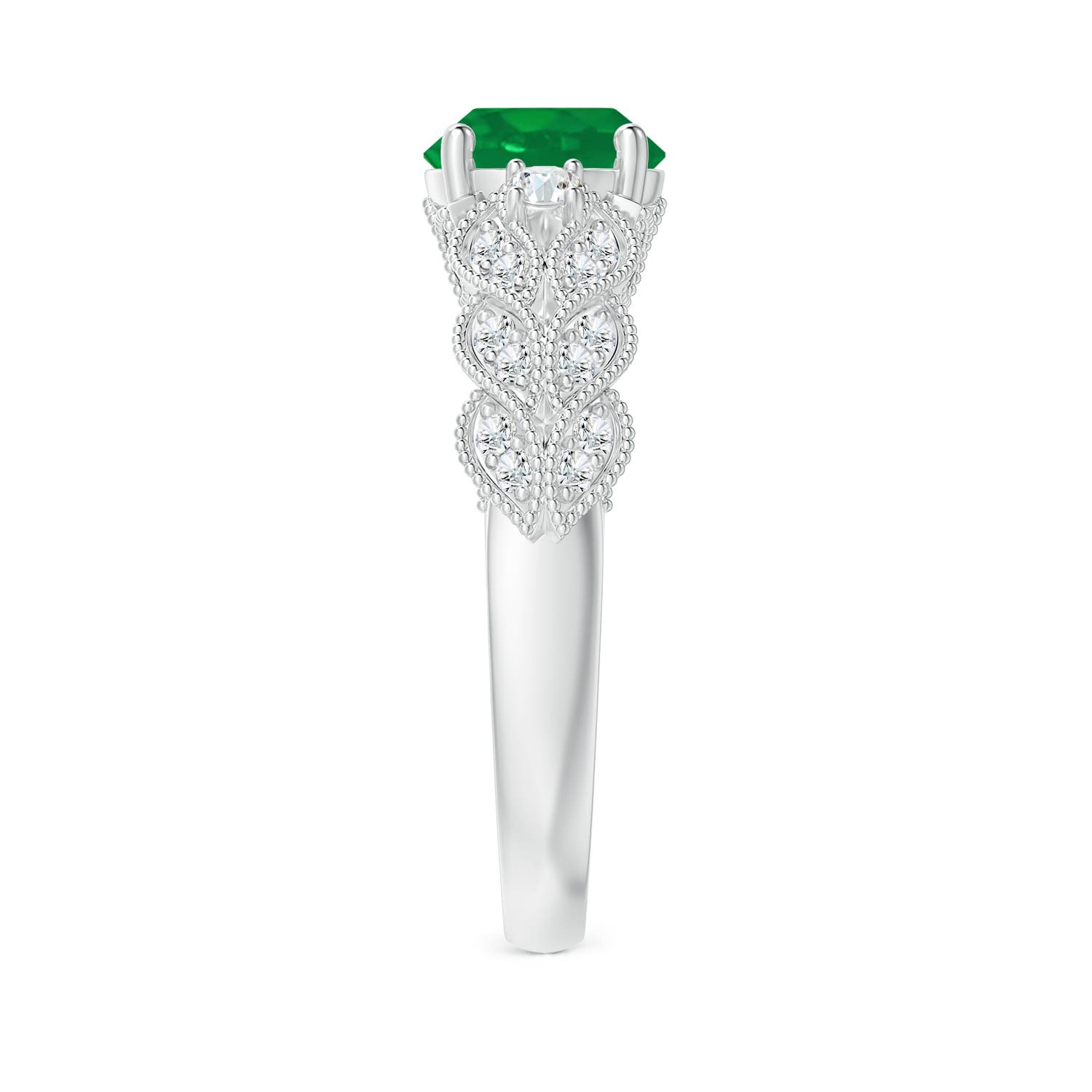 AA - Emerald / 1.47 CT / 14 KT White Gold