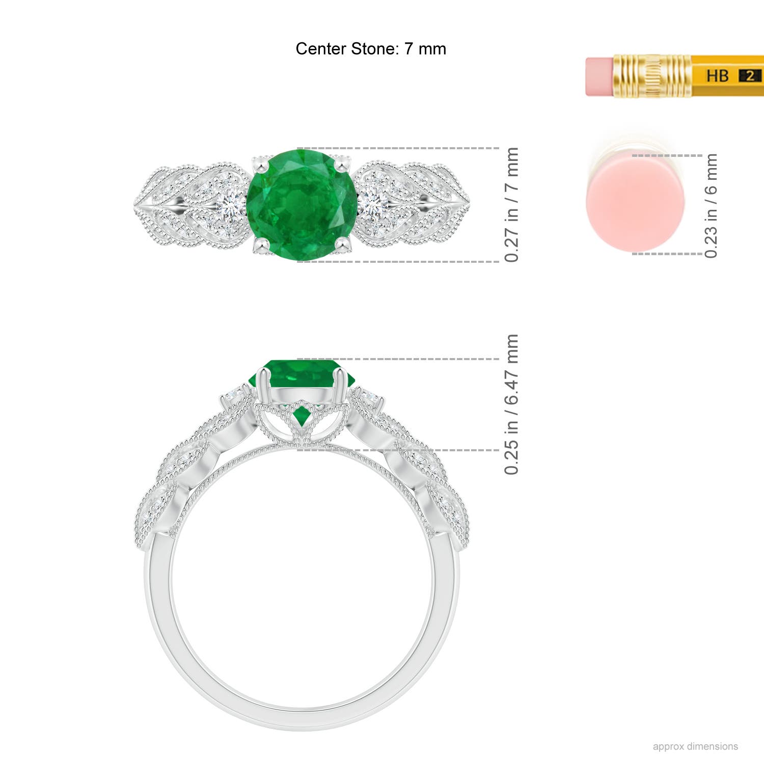 AA - Emerald / 1.47 CT / 14 KT White Gold