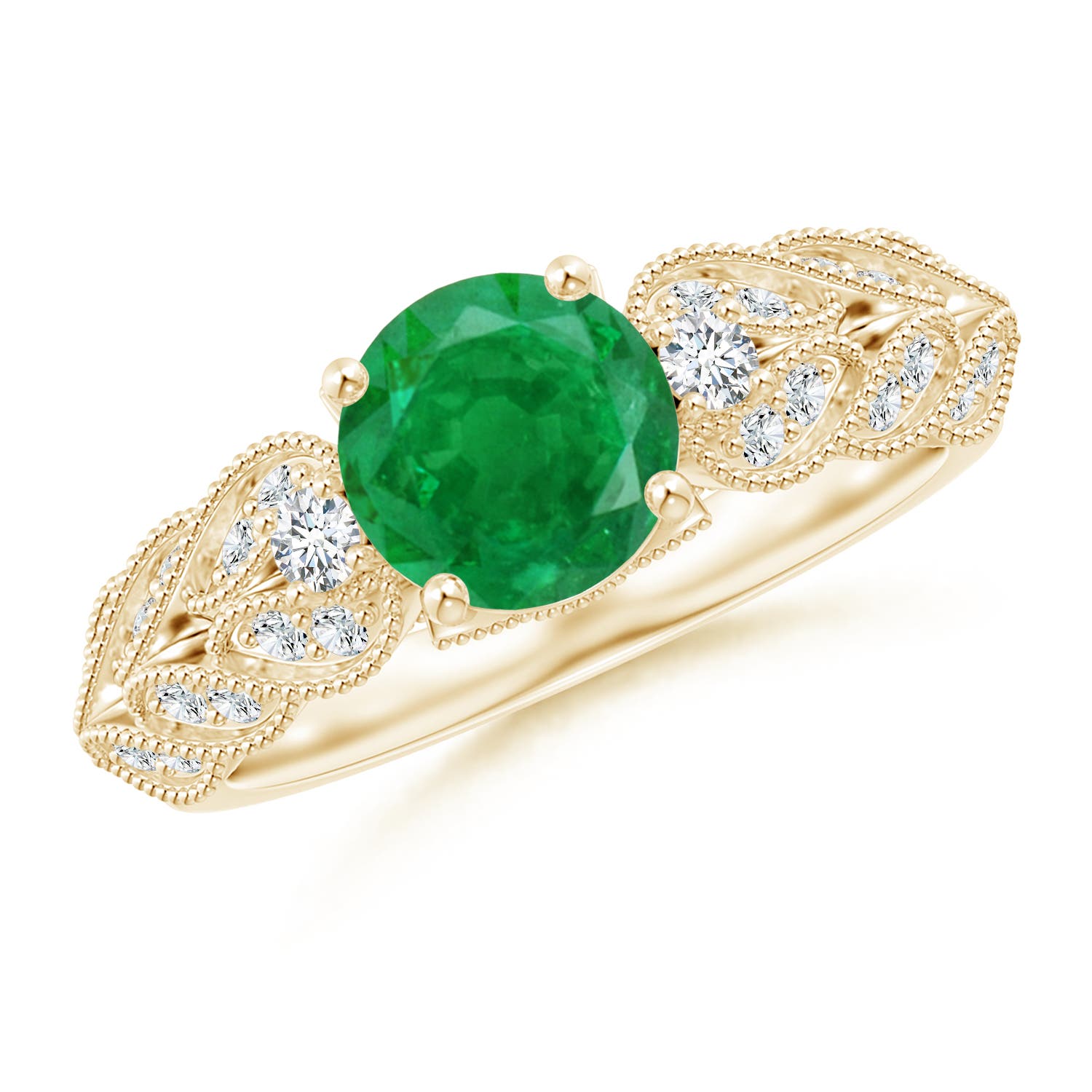 AA - Emerald / 1.47 CT / 14 KT Yellow Gold