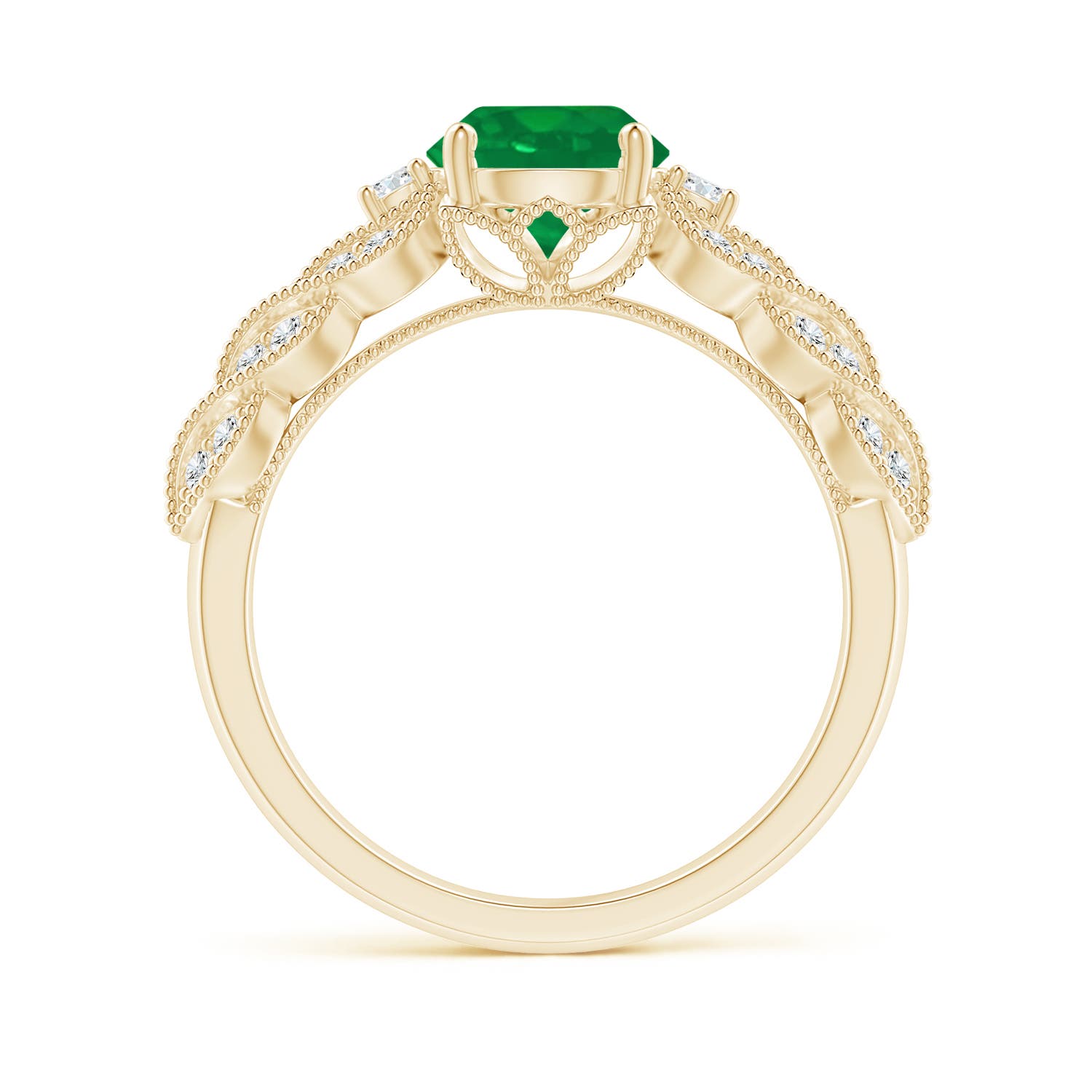 AA - Emerald / 1.47 CT / 14 KT Yellow Gold