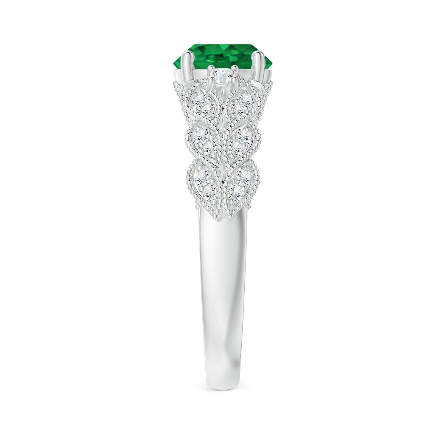 AAA - Emerald / 1.47 CT / 14 KT White Gold