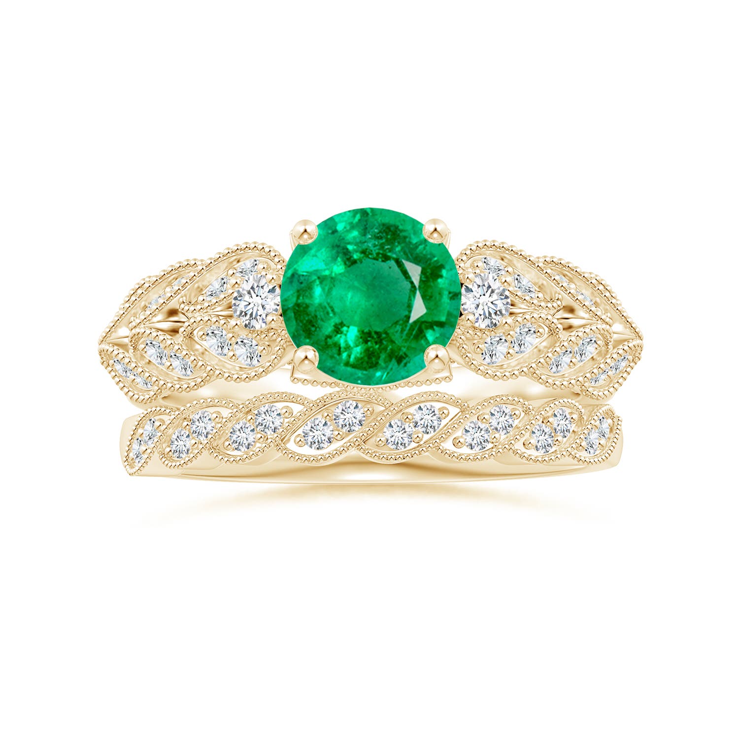 AAA - Emerald / 1.47 CT / 14 KT Yellow Gold