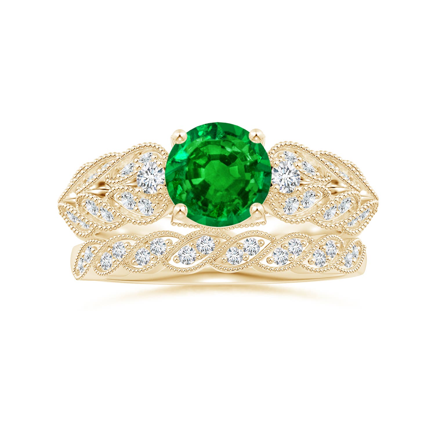 AAAA - Emerald / 1.47 CT / 14 KT Yellow Gold