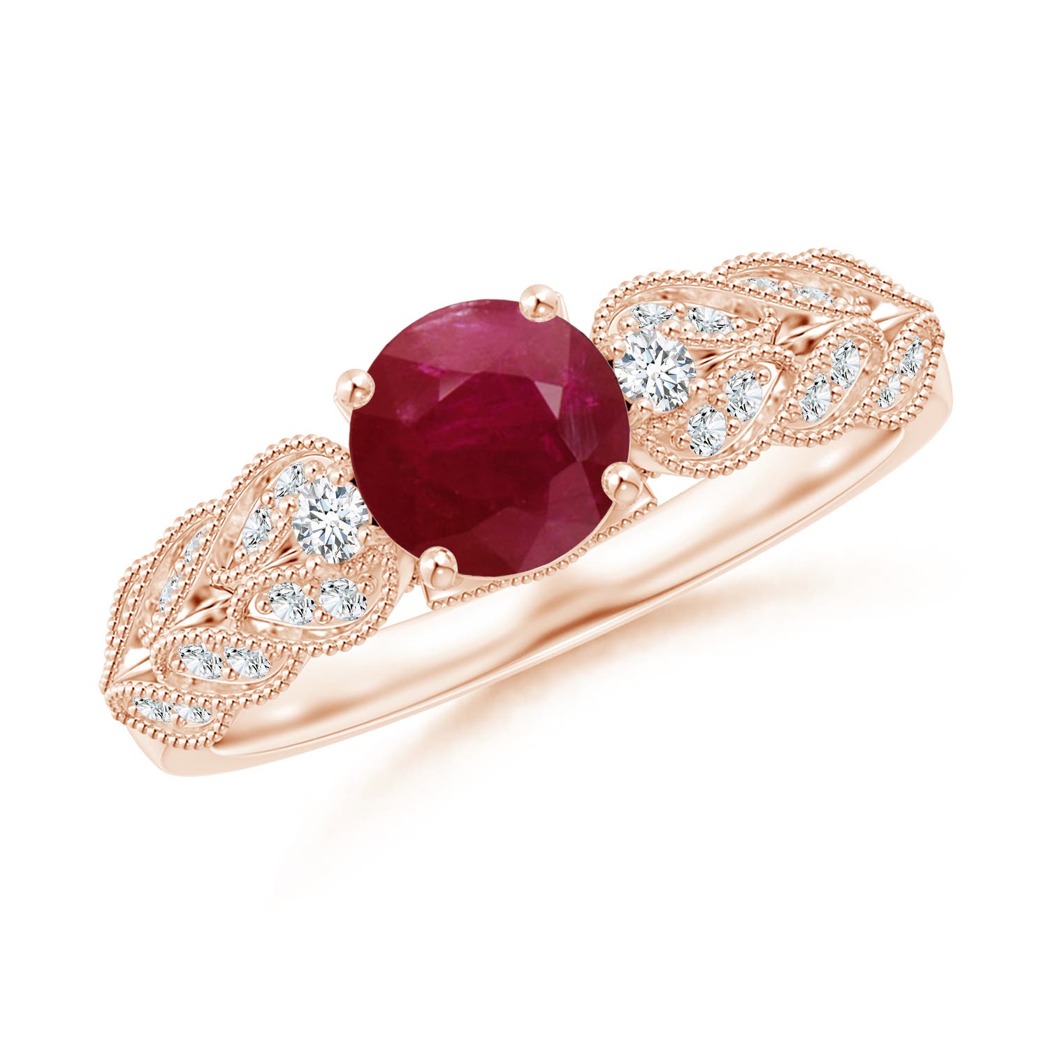 A - Ruby / 1.19 CT / 14 KT Rose Gold