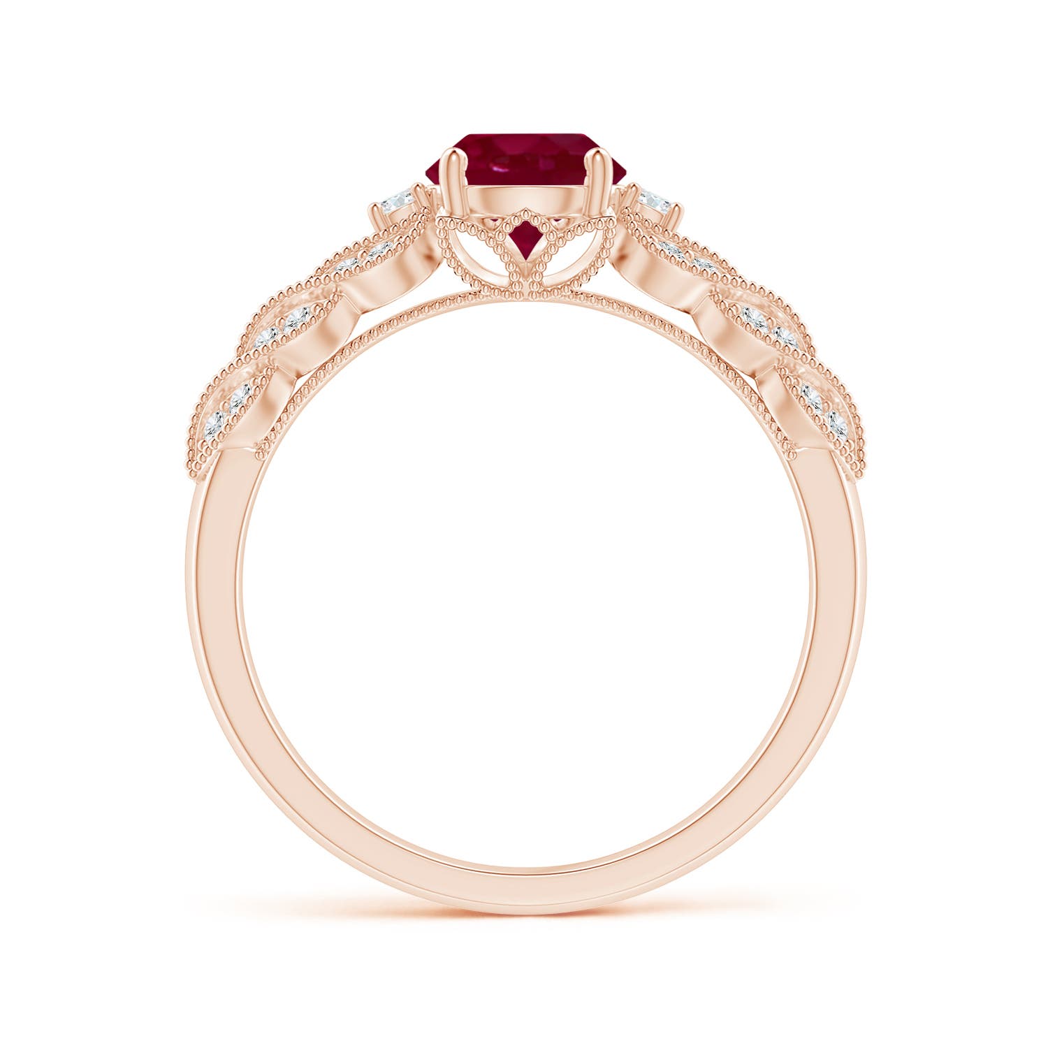 A - Ruby / 1.19 CT / 14 KT Rose Gold