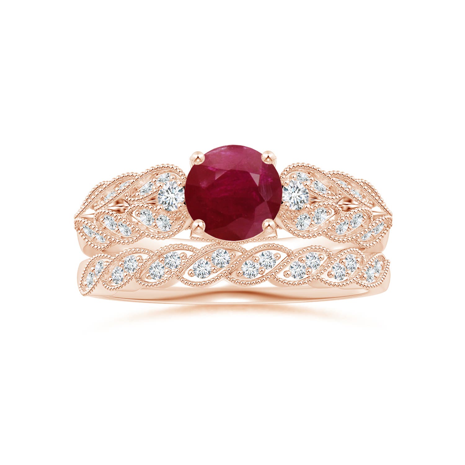 A - Ruby / 1.19 CT / 14 KT Rose Gold