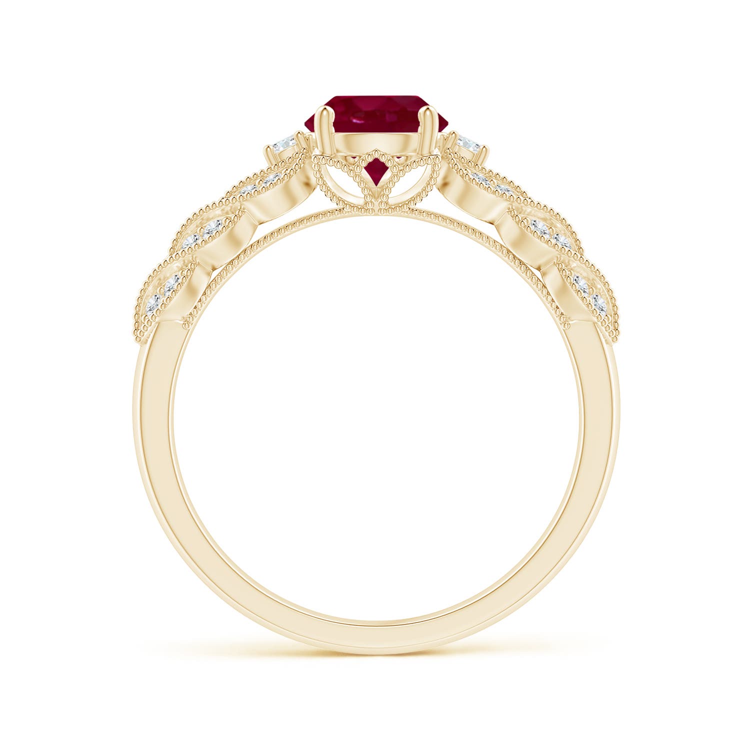 A - Ruby / 1.19 CT / 14 KT Yellow Gold