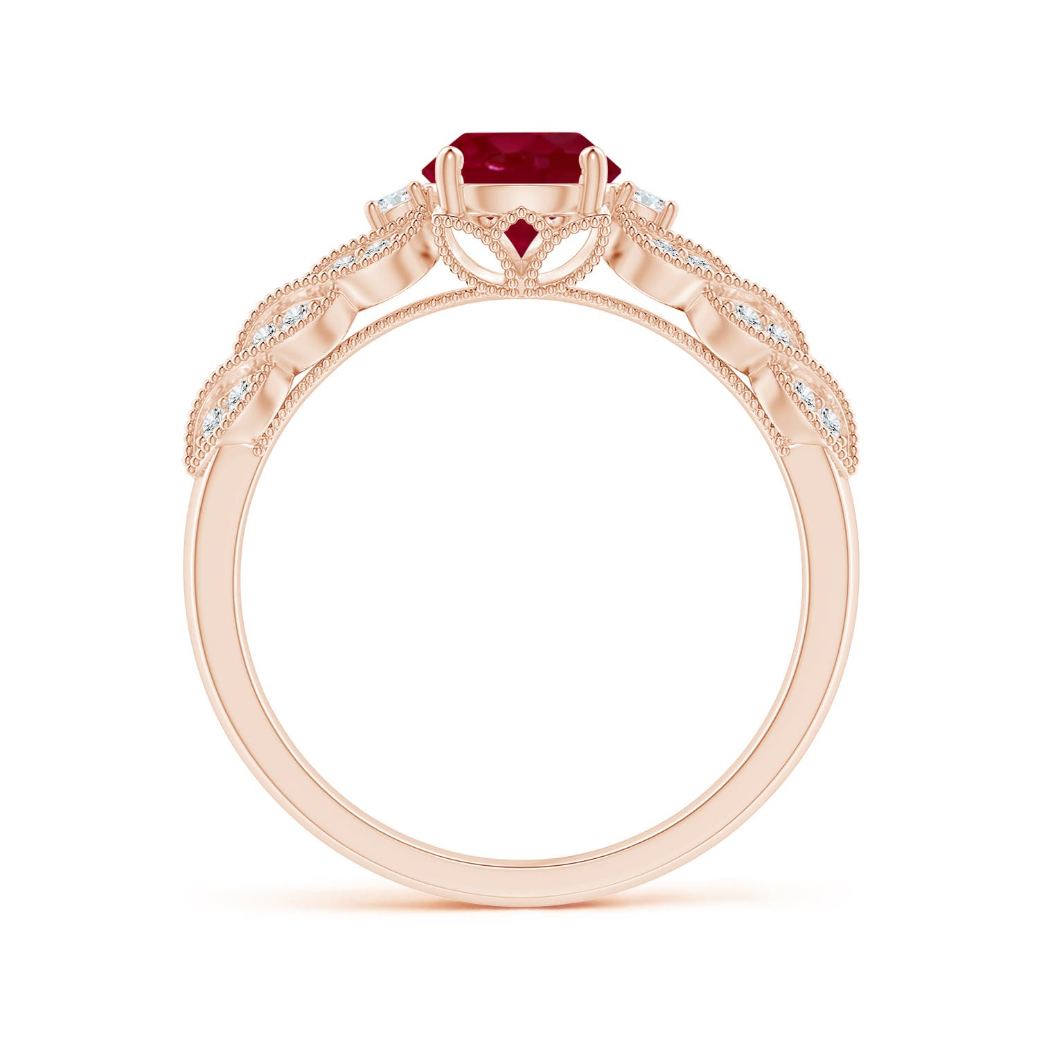 AA - Ruby / 1.19 CT / 14 KT Rose Gold