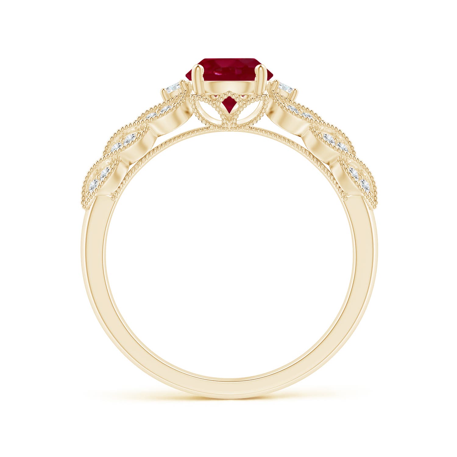 AA - Ruby / 1.19 CT / 14 KT Yellow Gold