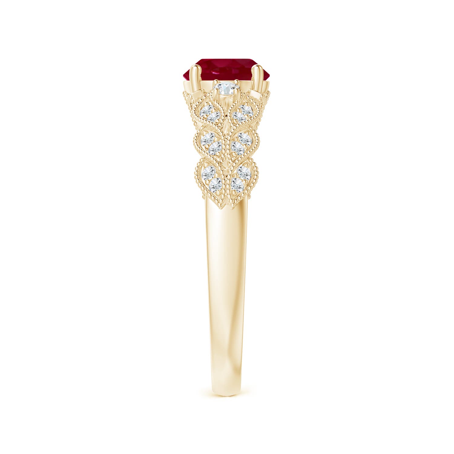 AA - Ruby / 1.19 CT / 14 KT Yellow Gold