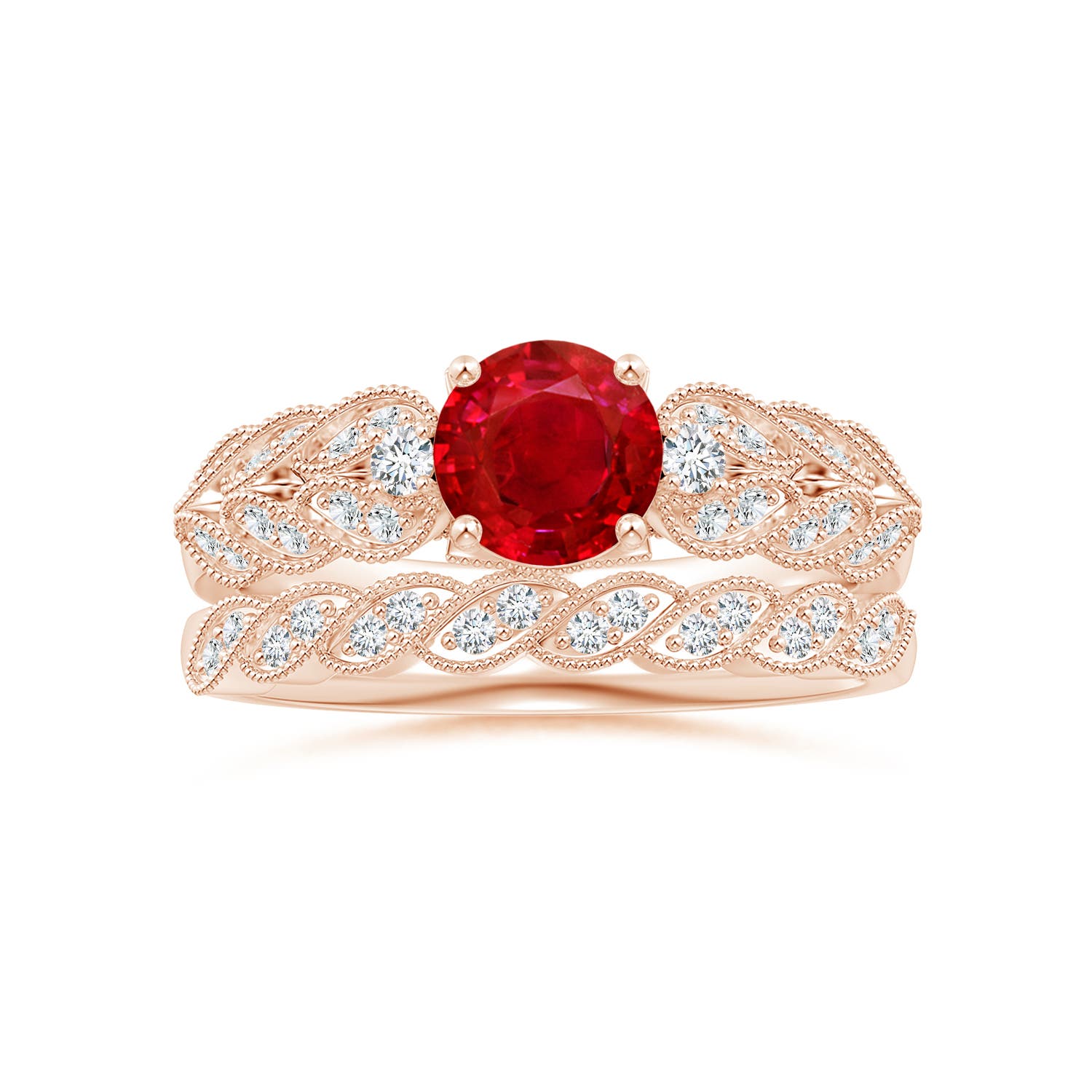 AAA - Ruby / 1.19 CT / 14 KT Rose Gold