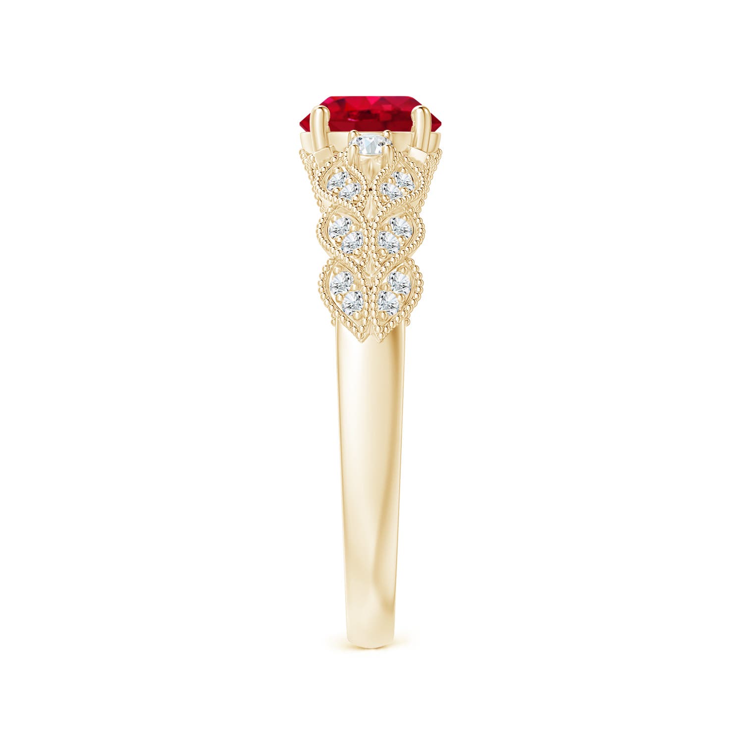 AAA - Ruby / 1.19 CT / 14 KT Yellow Gold