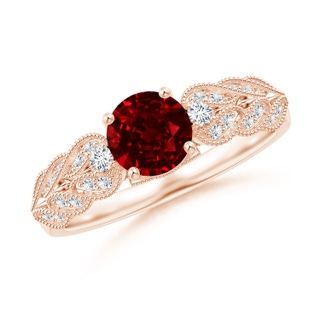 Round Lab-Grown Lab Grown Ruby