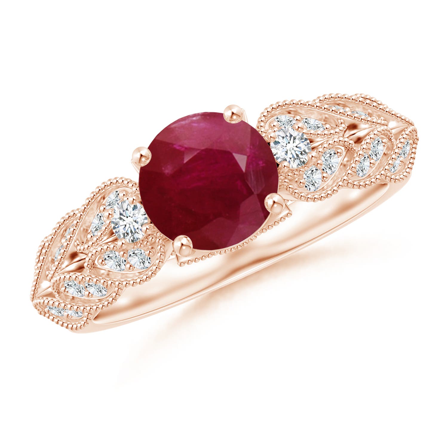 A - Ruby / 1.67 CT / 14 KT Rose Gold