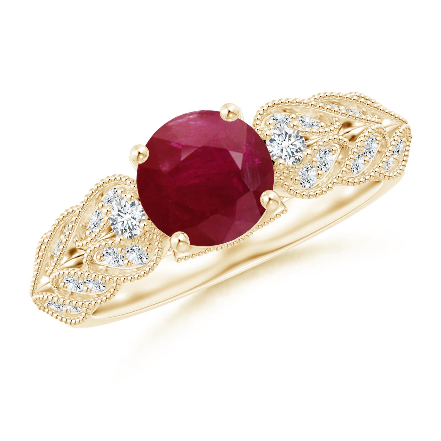 A - Ruby / 1.67 CT / 14 KT Yellow Gold