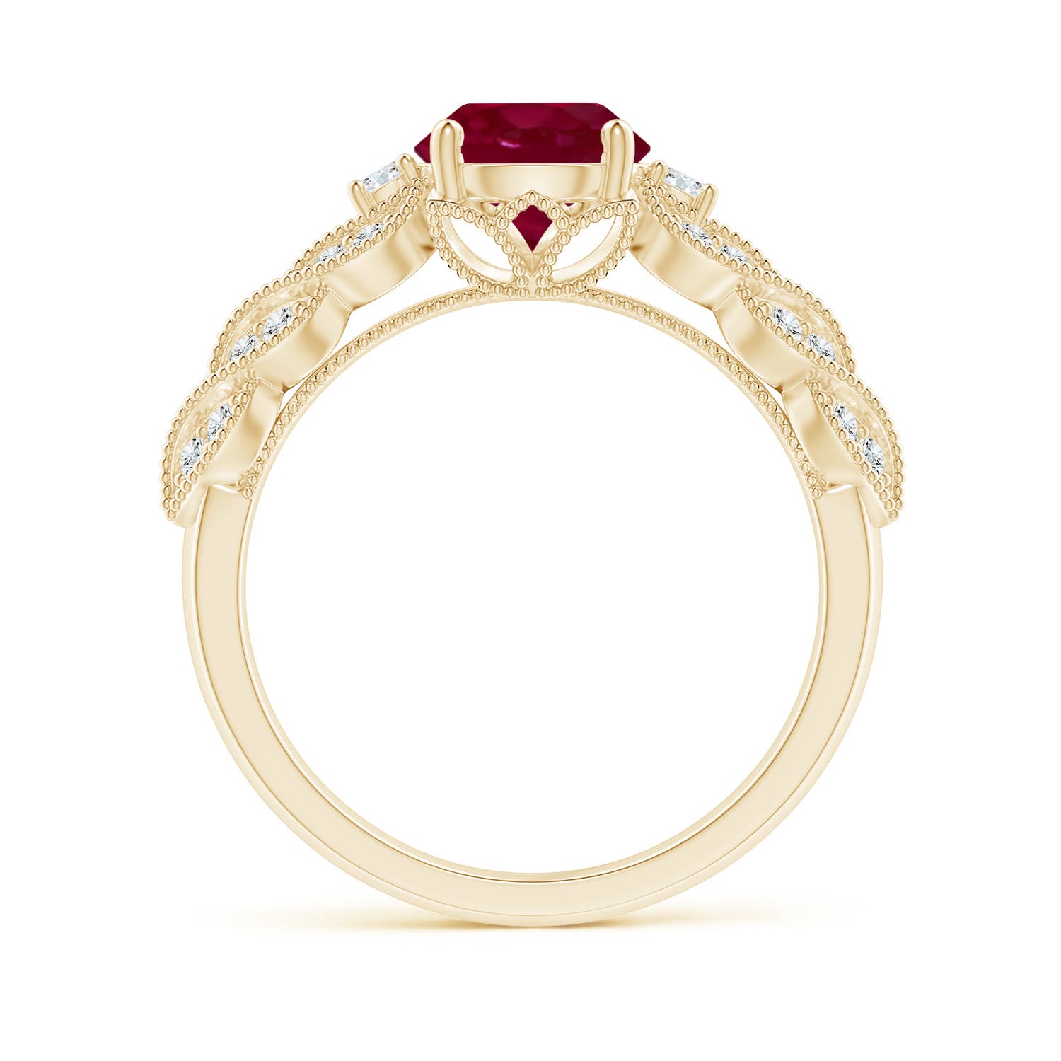 A - Ruby / 1.67 CT / 14 KT Yellow Gold