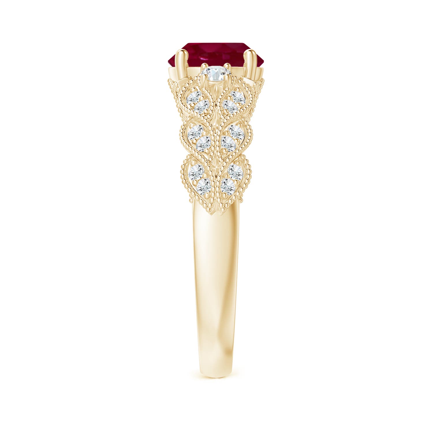 A - Ruby / 1.67 CT / 14 KT Yellow Gold