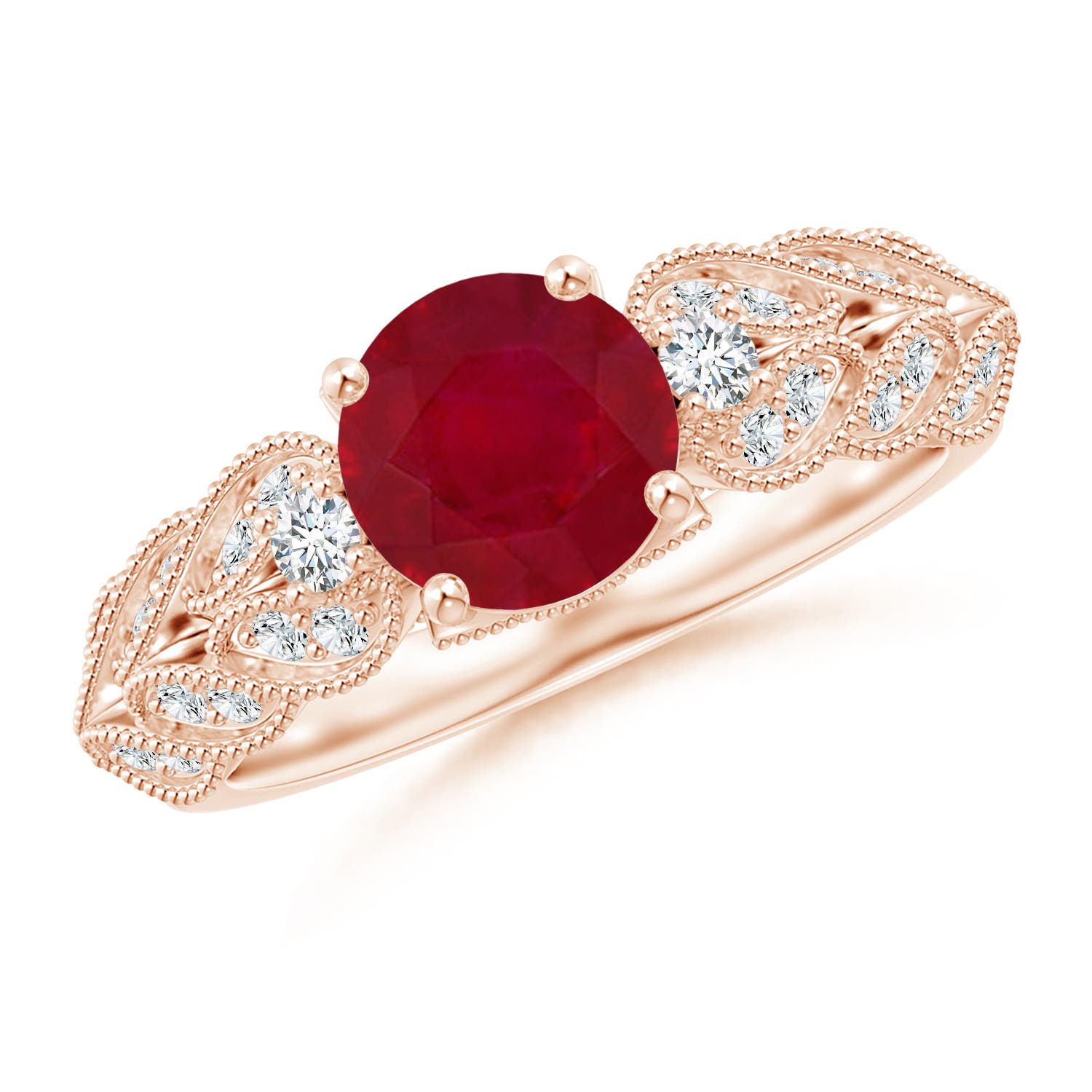 AA - Ruby / 1.67 CT / 14 KT Rose Gold