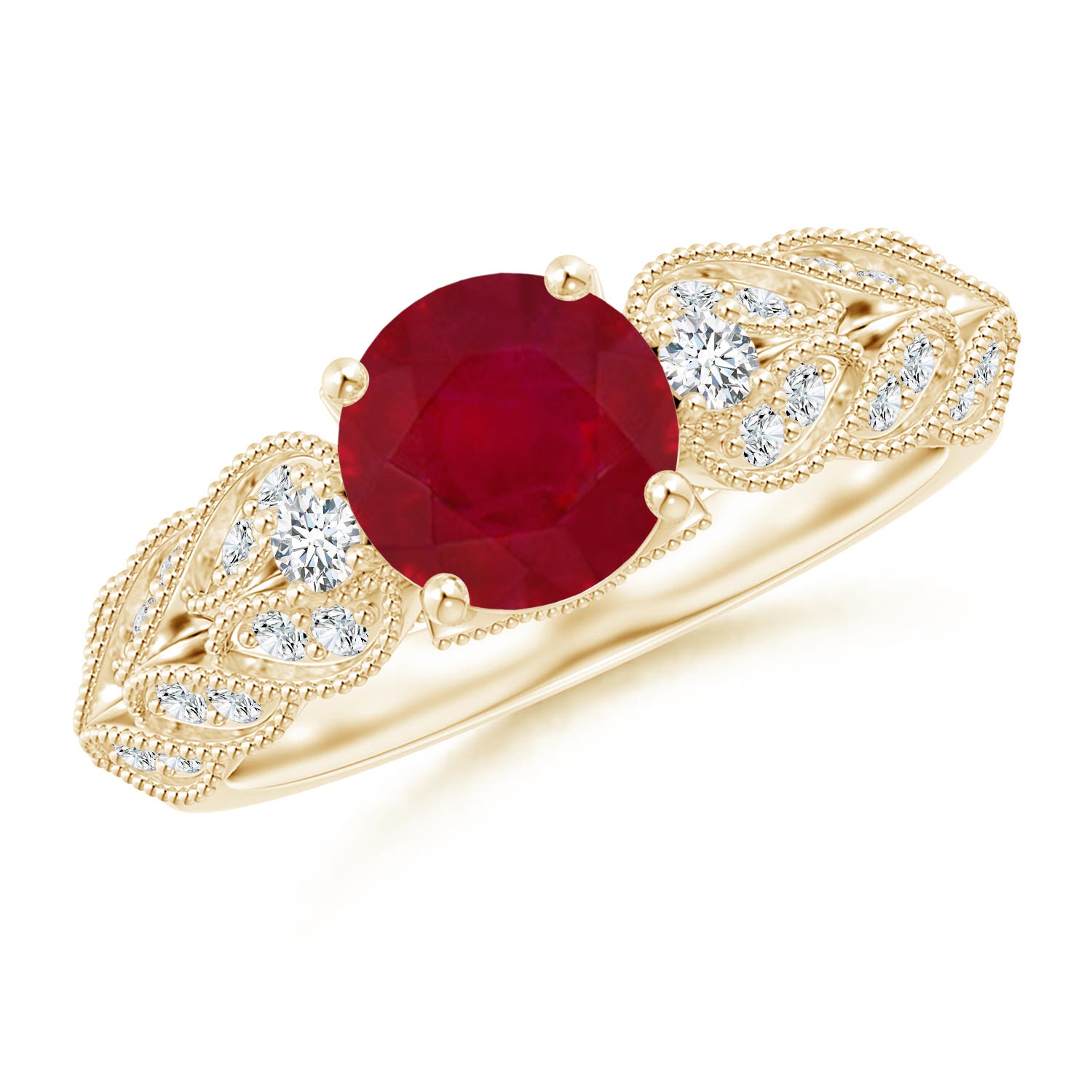 AA - Ruby / 1.67 CT / 14 KT Yellow Gold