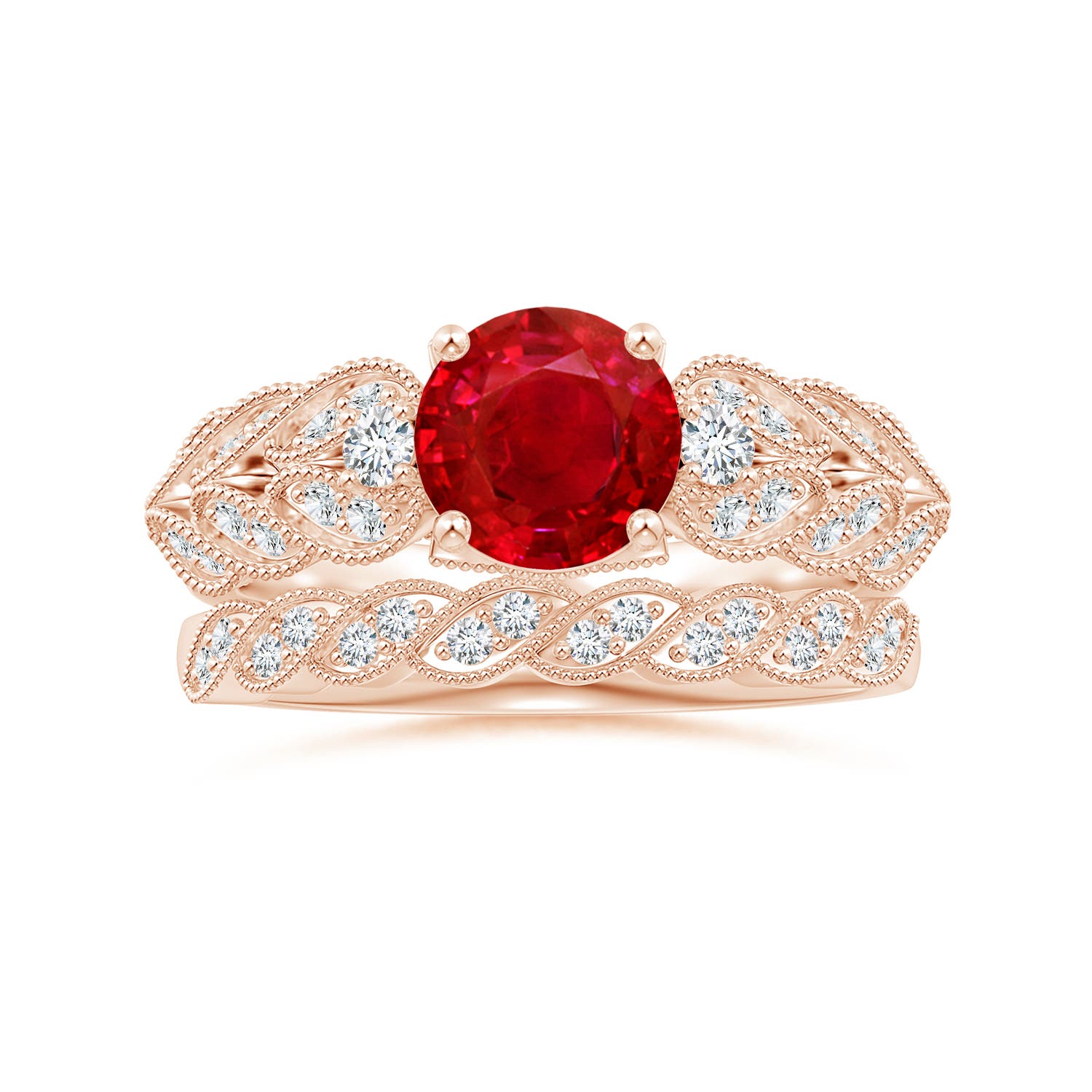 AAA - Ruby / 1.67 CT / 14 KT Rose Gold