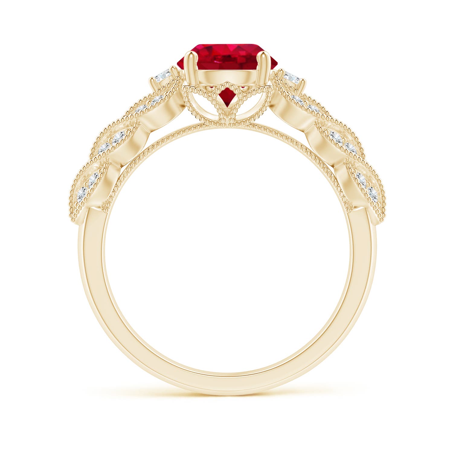 AAA - Ruby / 1.67 CT / 14 KT Yellow Gold