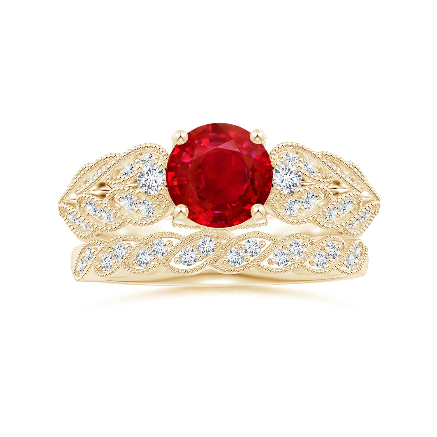 AAA - Ruby / 1.67 CT / 14 KT Yellow Gold