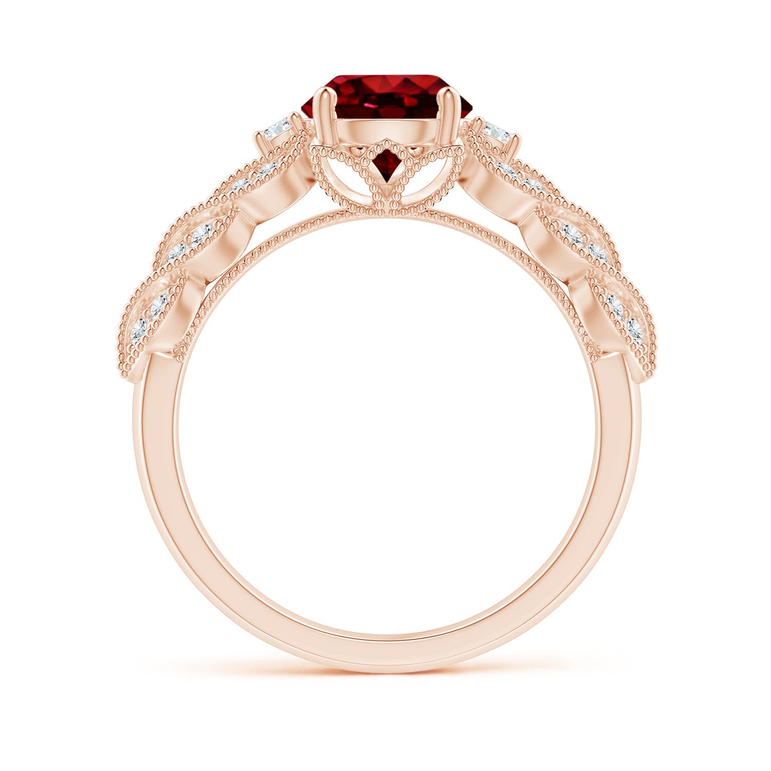 AAAA - Ruby / 1.67 CT / 14 KT Rose Gold