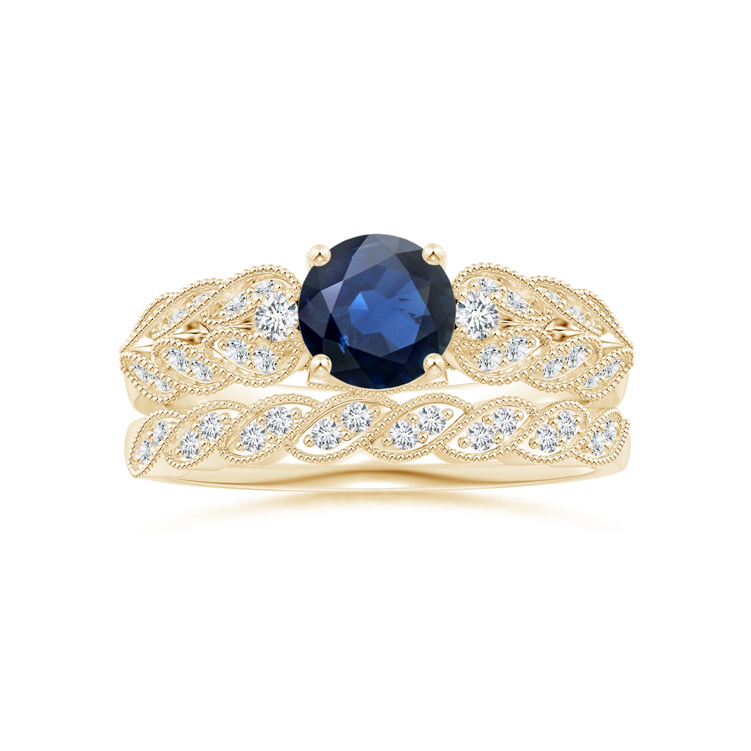 AA - Blue Sapphire / 1.19 CT / 14 KT Yellow Gold