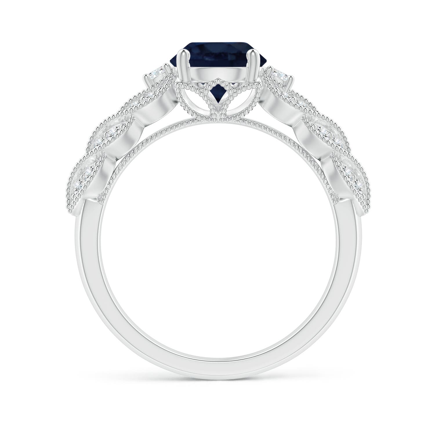 A - Blue Sapphire / 1.87 CT / 14 KT White Gold