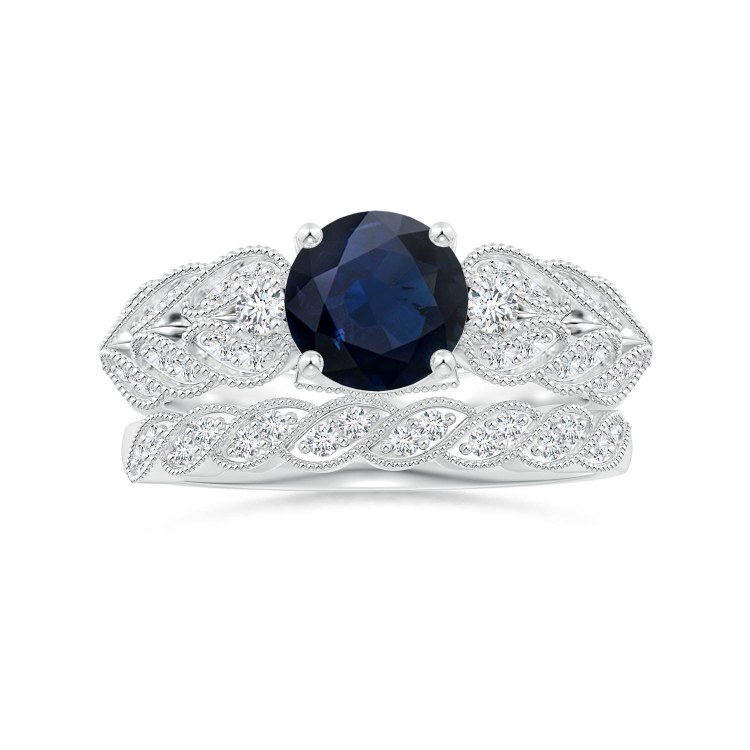 A - Blue Sapphire / 1.87 CT / 14 KT White Gold