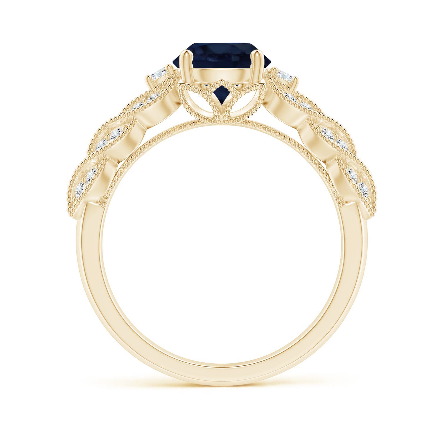 A - Blue Sapphire / 1.87 CT / 14 KT Yellow Gold