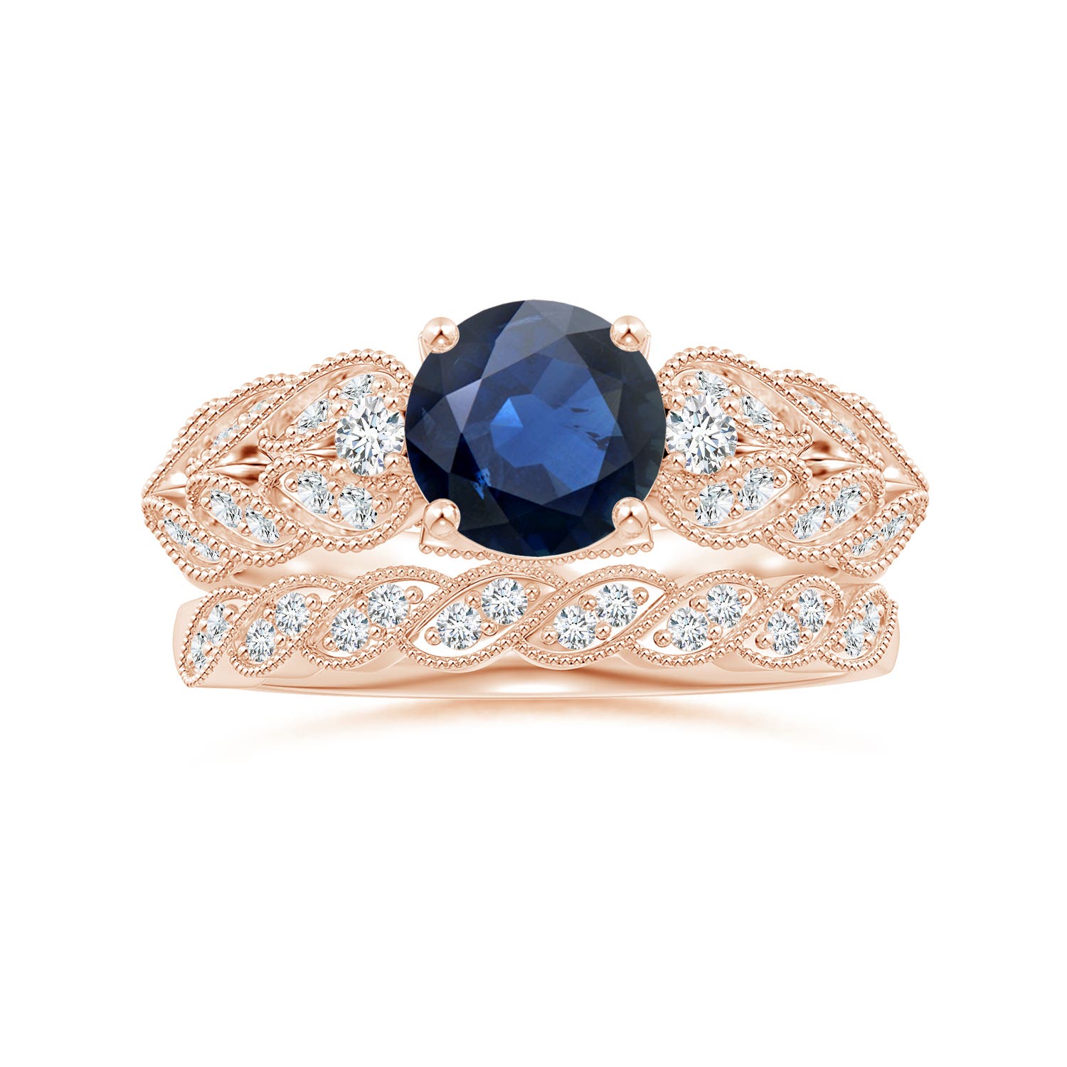 AA - Blue Sapphire / 1.87 CT / 14 KT Rose Gold