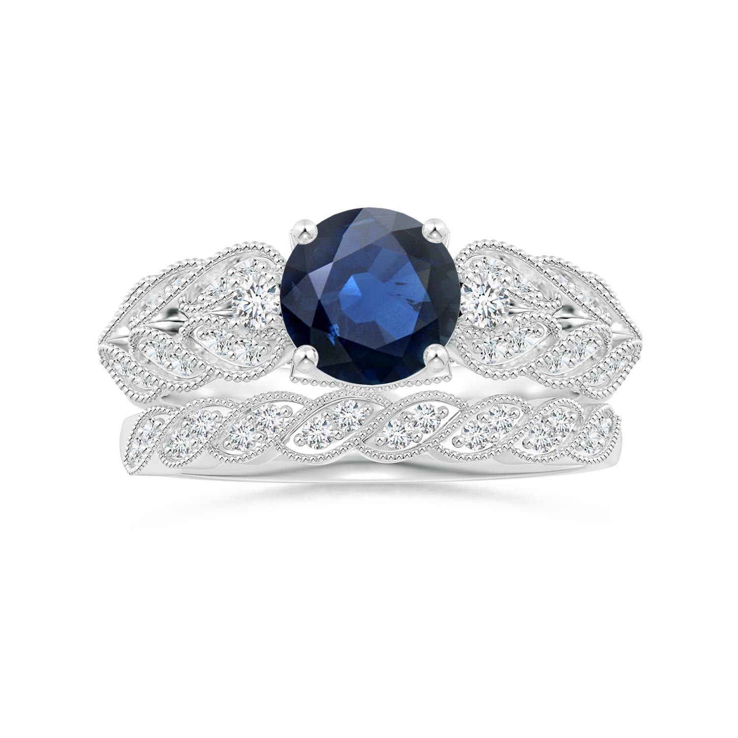 AA - Blue Sapphire / 1.87 CT / 14 KT White Gold