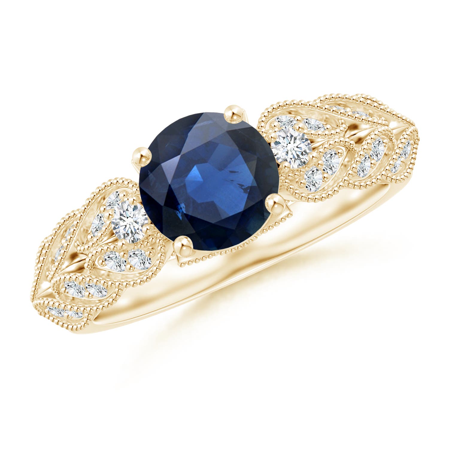 AA - Blue Sapphire / 1.87 CT / 14 KT Yellow Gold