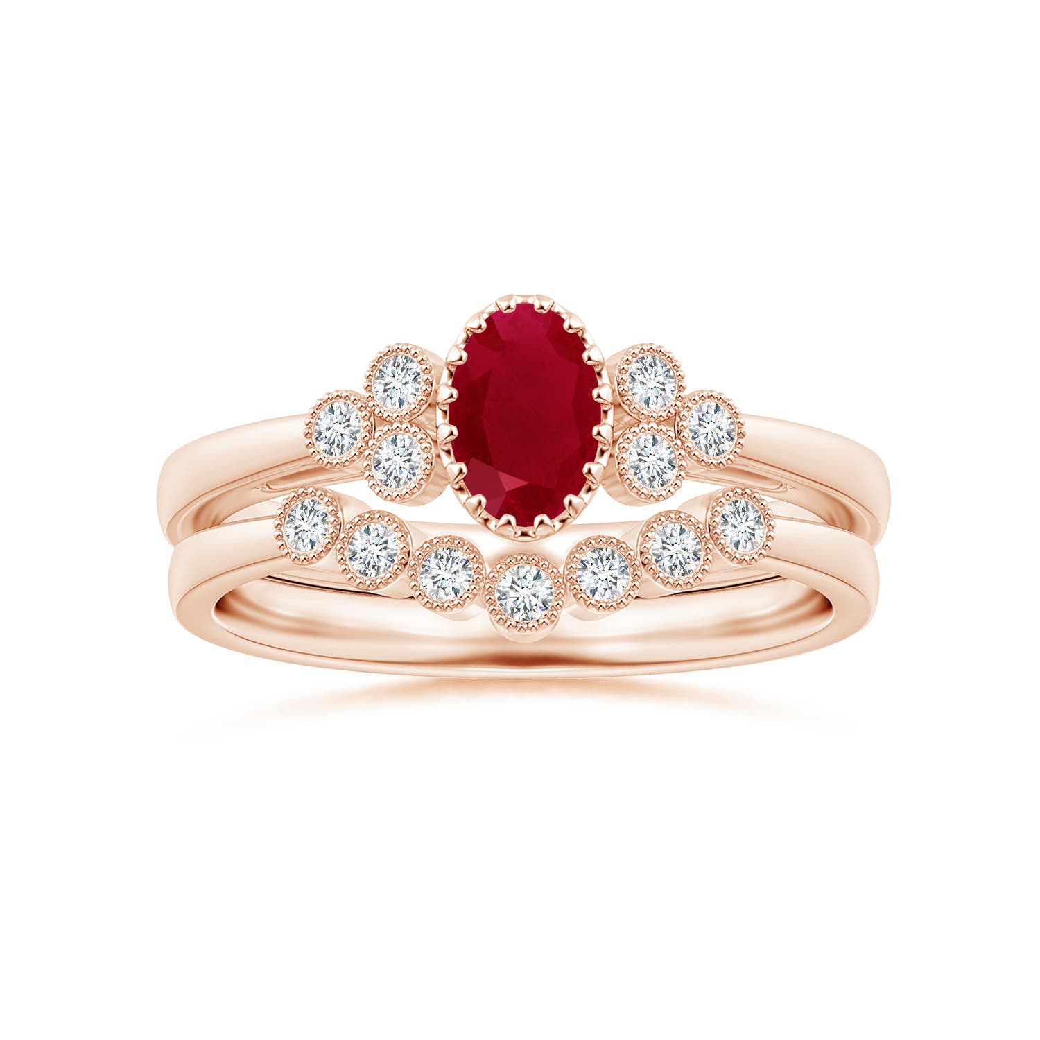 AA - Ruby / 0.68 CT / 14 KT Rose Gold