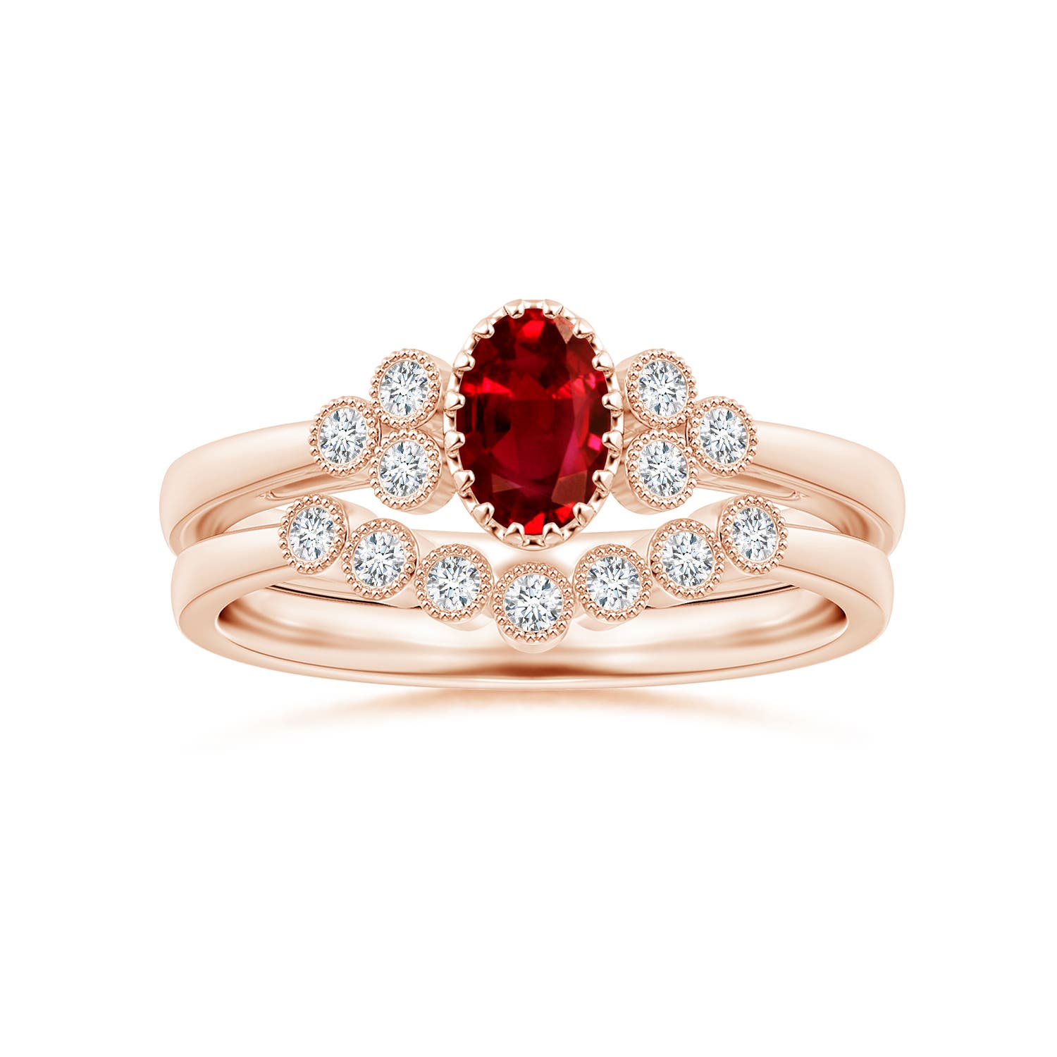 AAAA - Ruby / 0.68 CT / 14 KT Rose Gold