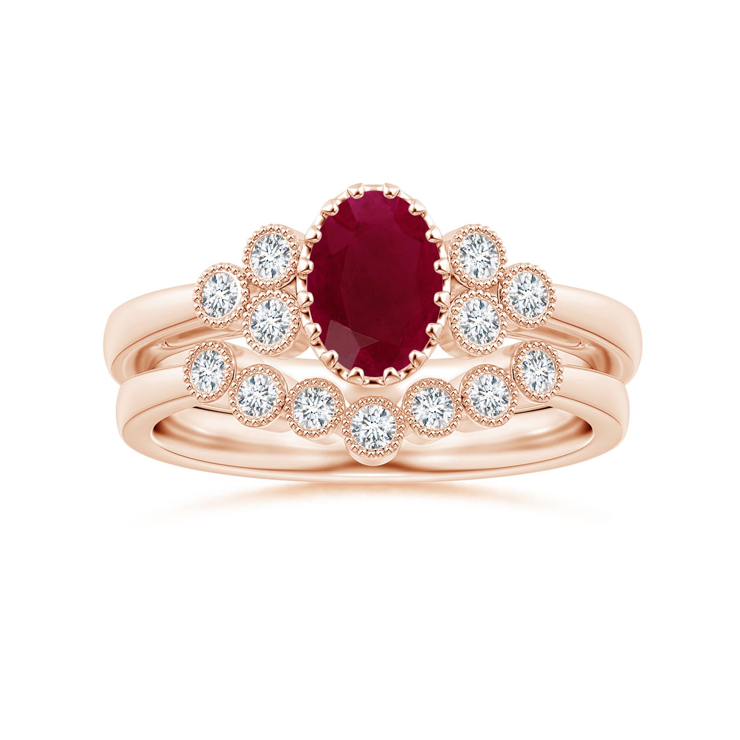 A - Ruby / 1.14 CT / 14 KT Rose Gold