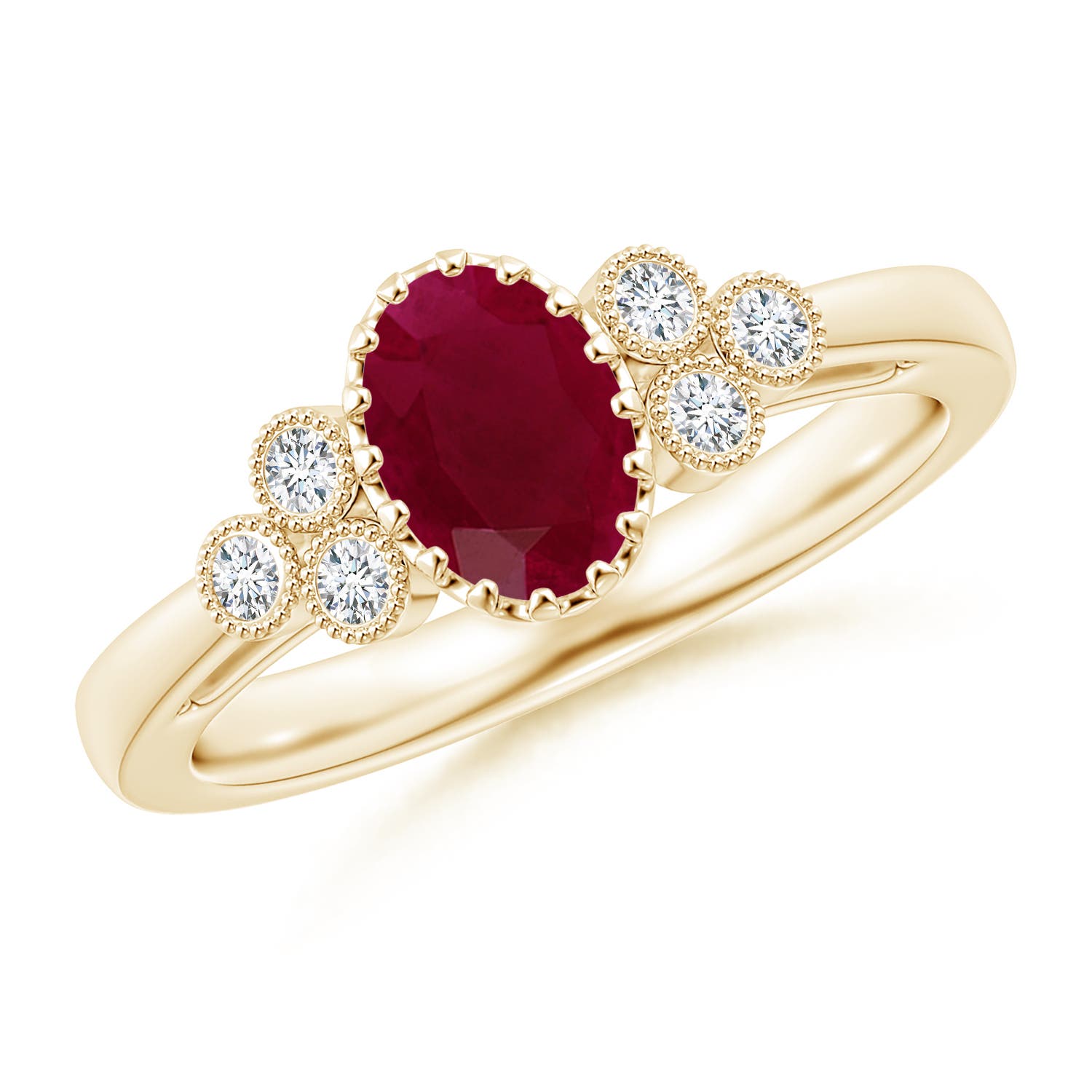 A - Ruby / 1.14 CT / 14 KT Yellow Gold