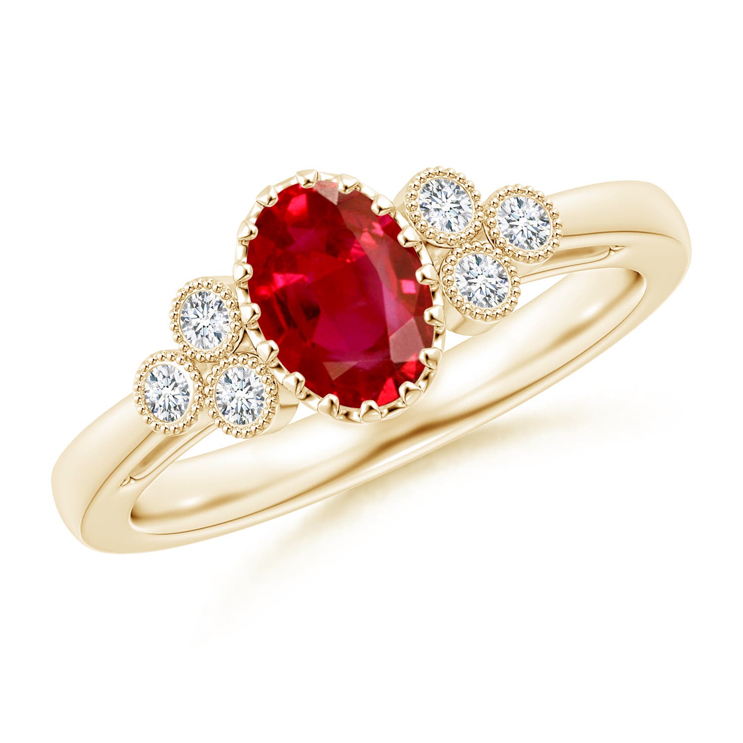 AAA - Ruby / 1.14 CT / 14 KT Yellow Gold