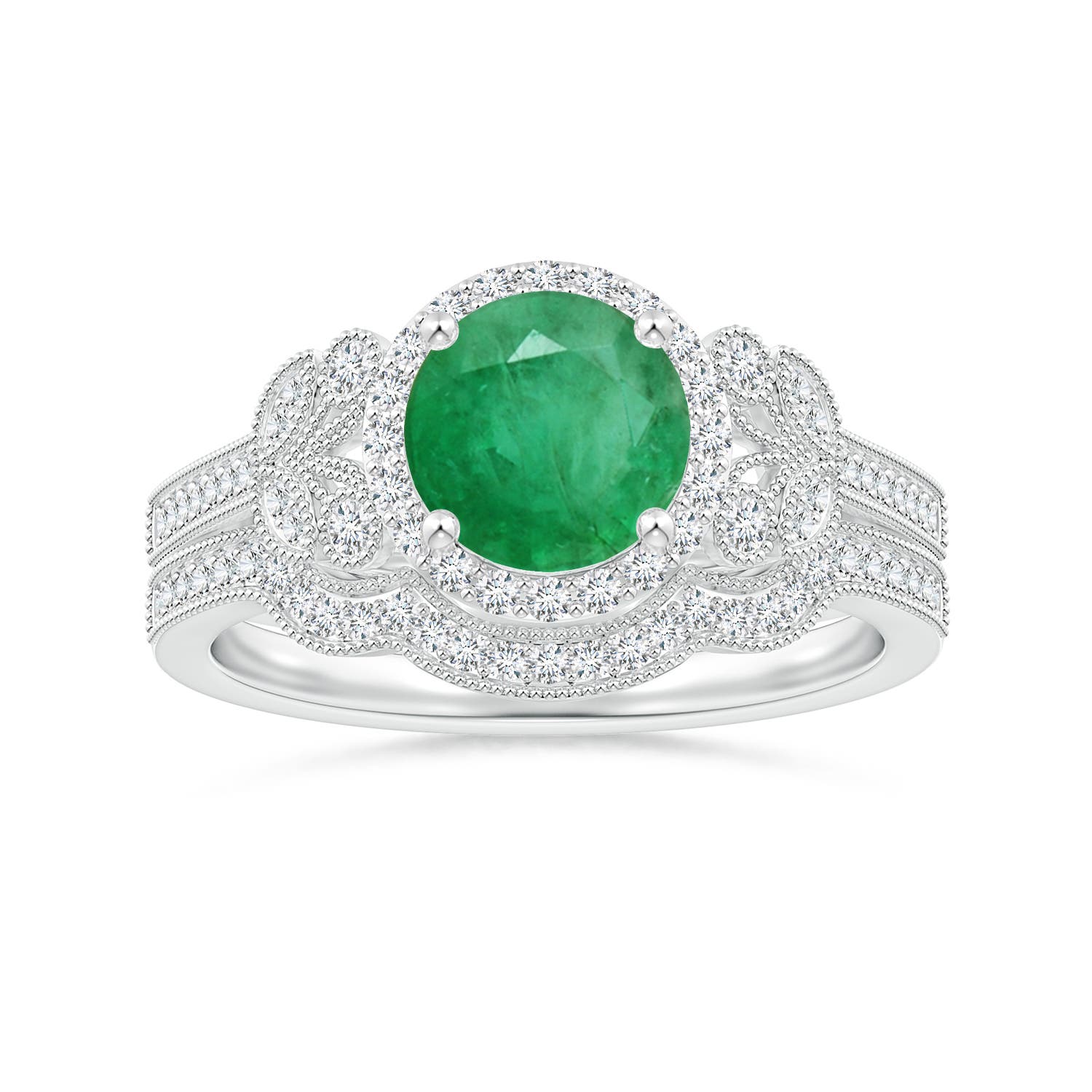 A - Emerald / 1.51 CT / 14 KT White Gold