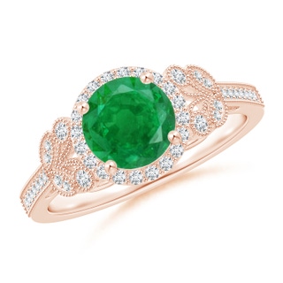 Round AA Emerald