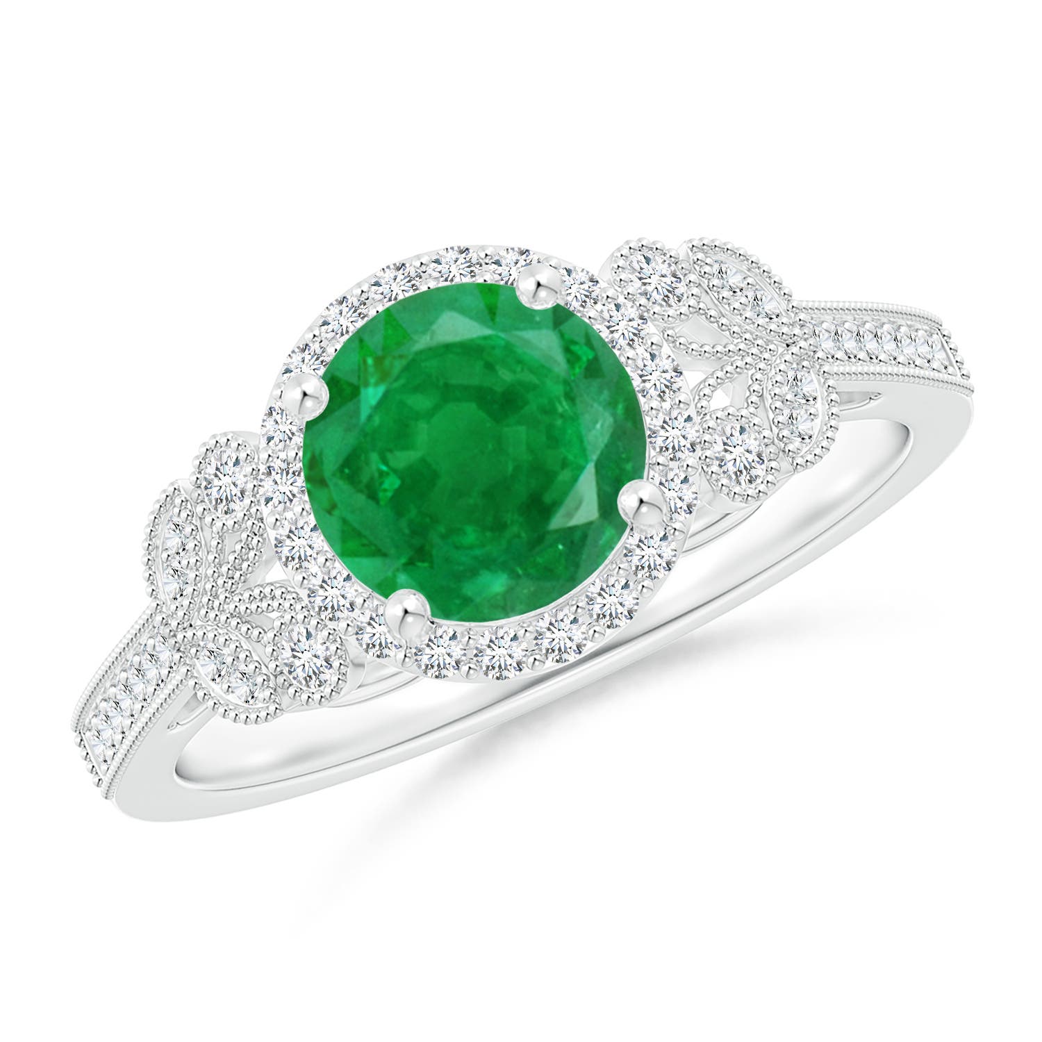 AA - Emerald / 1.51 CT / 14 KT White Gold